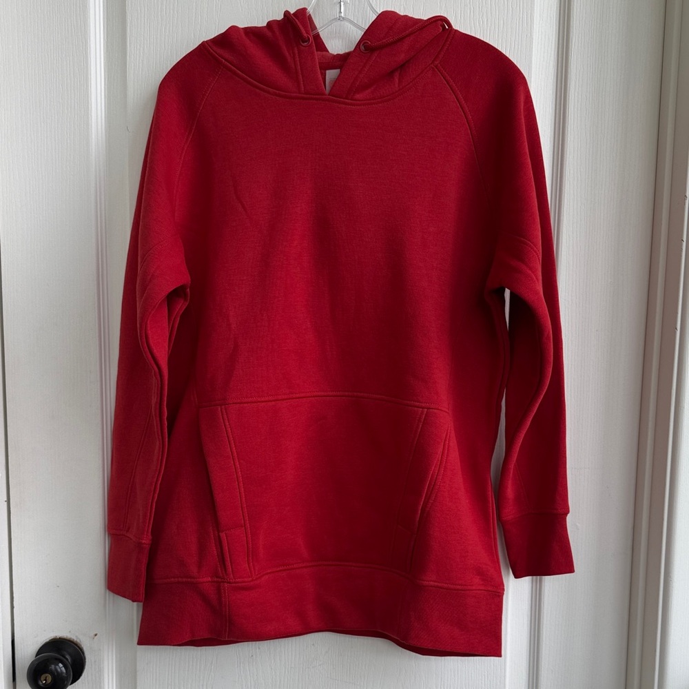 Mono B Bright Red Hooded Pullover